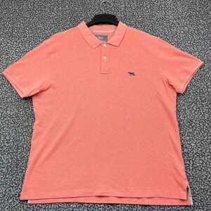 Gunn Polo Shirt Men XXL Orange Australian Cotton Sports Fit Short Sleeve 2XL
